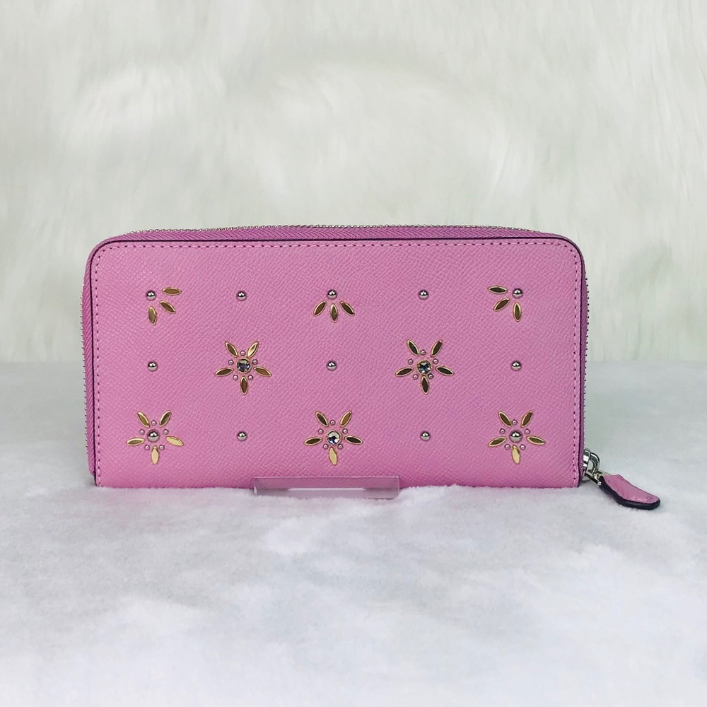 Coach Stud Accordion Zip Wallet - Picture 4 of 8
